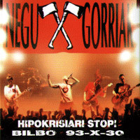 Negu Gorriak – Hipokrisiari Stop! (Bilbo 93-X-30)  LP